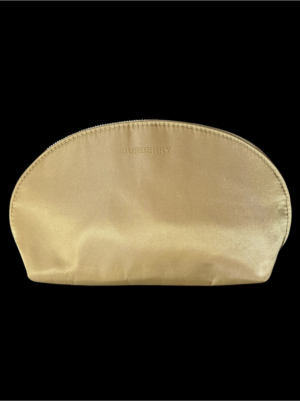 Burberry Metallic Gold Half-Moon Pouch